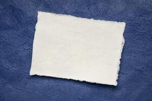 sábana de blanco Khadi trapo papel foto