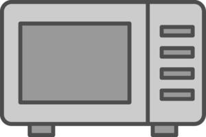 Microwave Fillay Icon vector