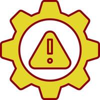 Risk Management Line Two Color Icon vector