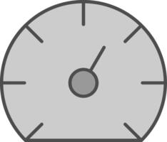 Speedometer Fillay Icon vector