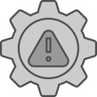 Risk Management Fillay Icon vector