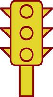 Traffic Control Line Two Color Icon vector