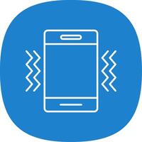 Vibration Line Curve Icon vector