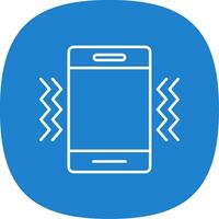 Vibration Line Curve Icon vector