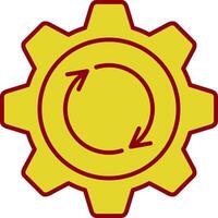 Recovery Line Two Color Icon vector