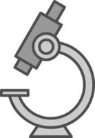 Microscope Fillay Icon vector