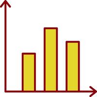 Prediction Line Two Color Icon vector