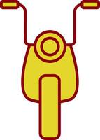 Motorcycle Line Two Color Icon vector