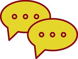 Chat Line Two Color Icon vector