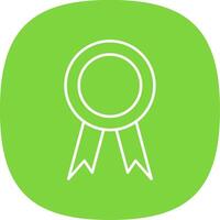 Award Line Curve Icon vector