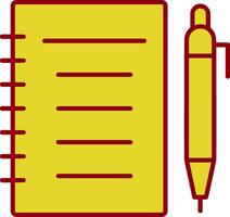 Notebook Line Two Color Icon vector