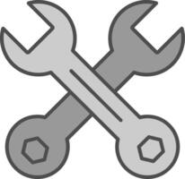 Wrench Fillay Icon vector