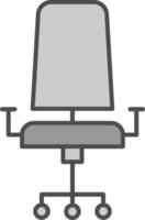 Chair Fillay Icon vector