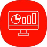 Dashboard Line Curve Icon vector