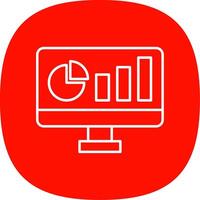 Dashboard Line Curve Icon vector