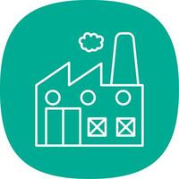 Industry Line Curve Icon vector