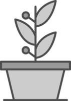 Plants Fillay Icon vector