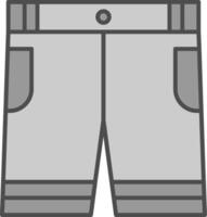 Shorts Fillay Icon vector