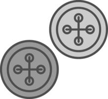 Buttons Fillay Icon vector