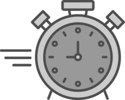 Stopwatch Fillay Icon vector