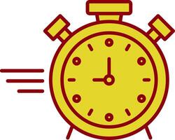 Stopwatch Line Two Color Icon vector