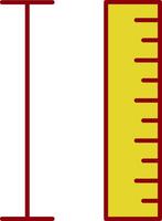Measurement Line Two Color Icon vector