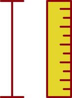 Measurement Line Two Color Icon vector