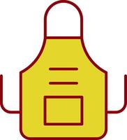 Apron Line Two Color Icon vector