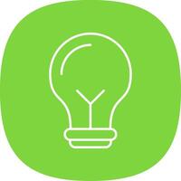Solution Line Curve Icon vector