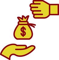 Bribery Line Two Color Icon vector