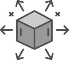 Distribution Fillay Icon vector