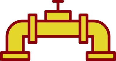 Pipe Line Two Color Icon vector