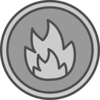 Fire Fillay Icon vector