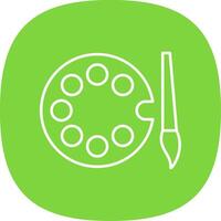 Colors Line Curve Icon vector