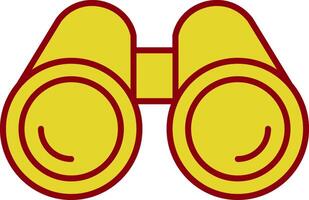 Binoculars Fillay Icon vector