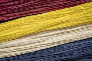 background and texture of colorful Thai pleated Unryu papers photo