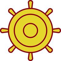Helm Line Two Color Icon vector