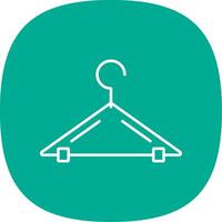 Hanger Line Curve Icon vector