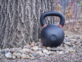 kettlebell - backyard fitness photo