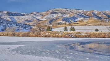 Early winter morning at Colorado foothills near Fort Collins photo