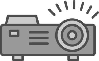 Projector Fillay Icon vector