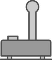 palanca de mando relleno icono vector