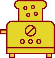 Toaster Line Two Color Icon vector