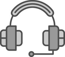 Headphone Fillay Icon vector