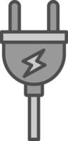 Plug Fillay Icon vector