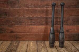 pair of Indian clubs photo