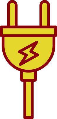 Plug Line Two Color Icon