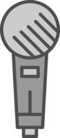 Mic Fillay Icon vector