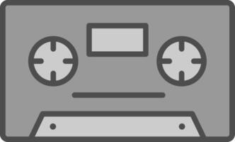 Cassette Fillay Icon vector