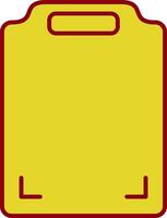 Cutting Board Line Two Color Icon vector